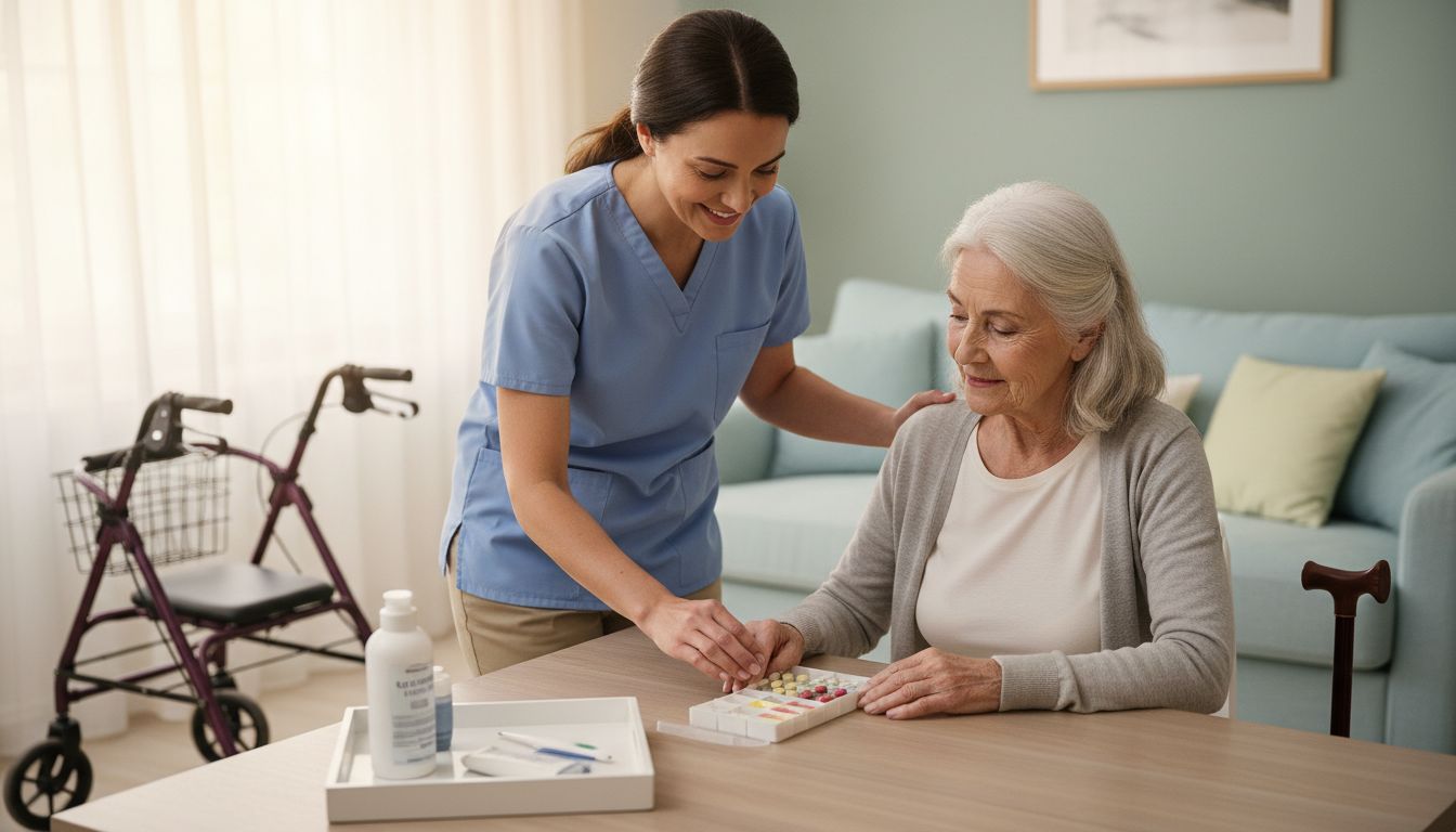 Medication organizer and medical supplies