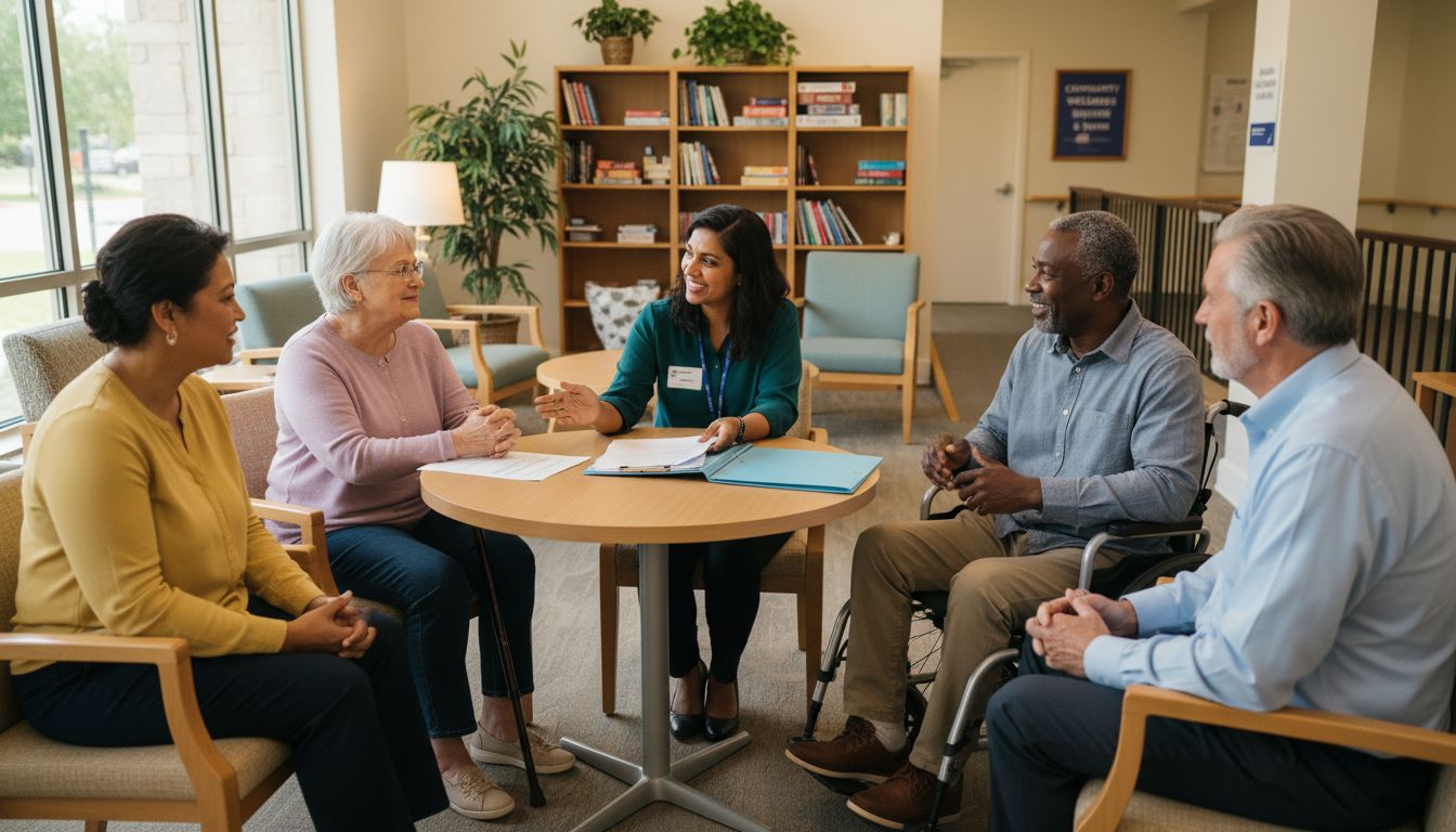 Accessible apartment building exterior